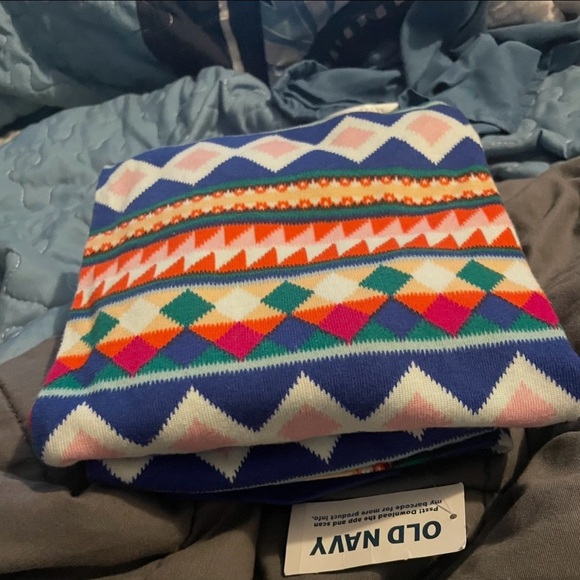 Geo Fair Isle Match The Fam Patterned Pajama Set Sleepover Contrast Stitch Bands - Picture 7 of 13